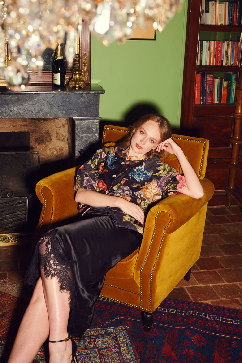 Veste en velours noir Primula