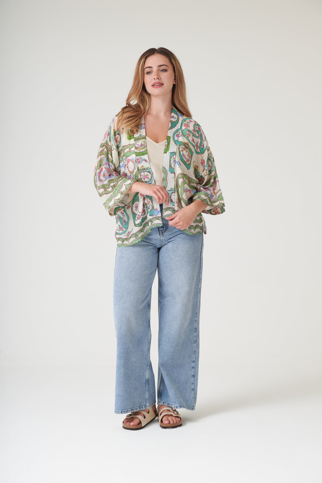 Afternoon Tea Green Kimono