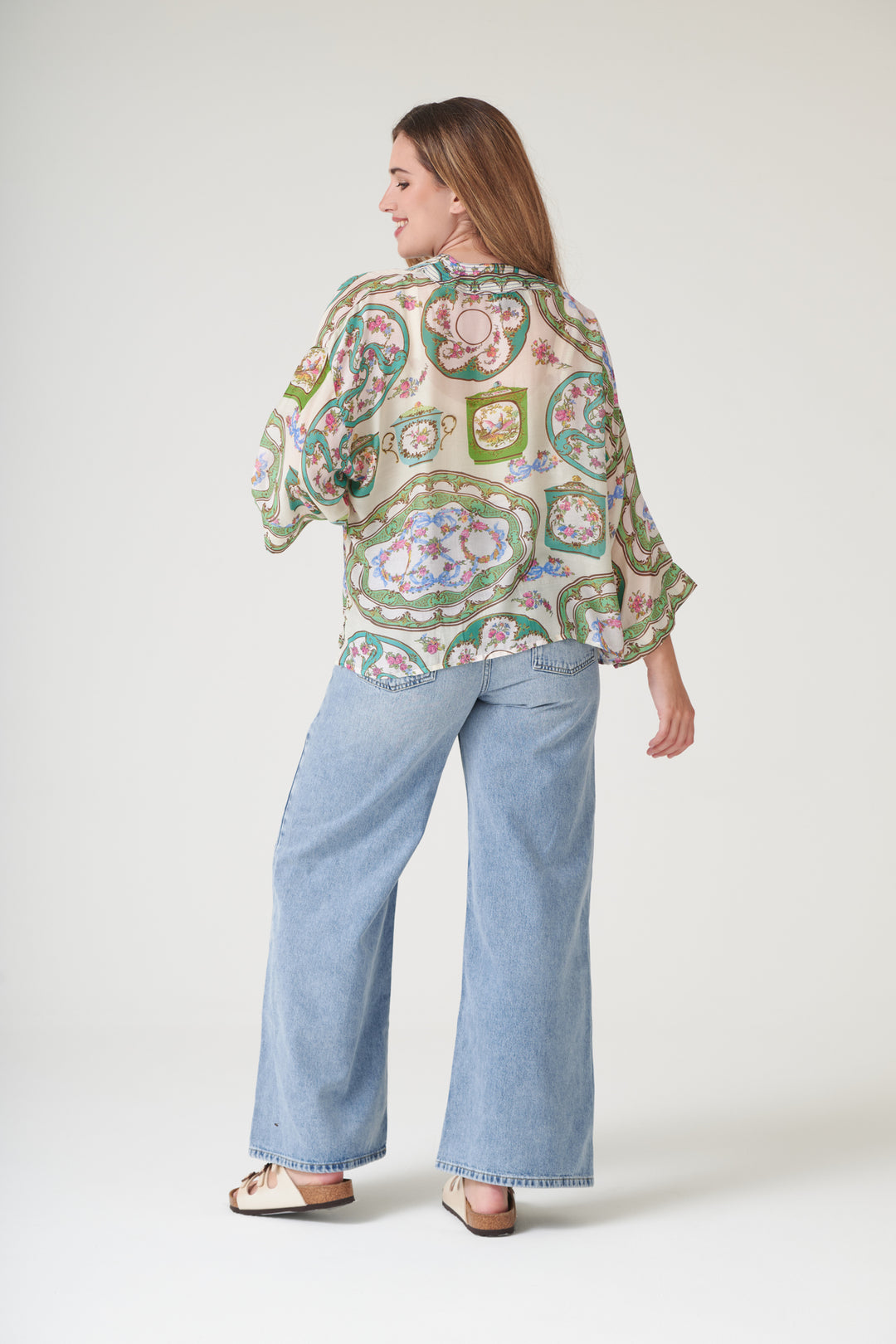 Afternoon Tea Green Kimono