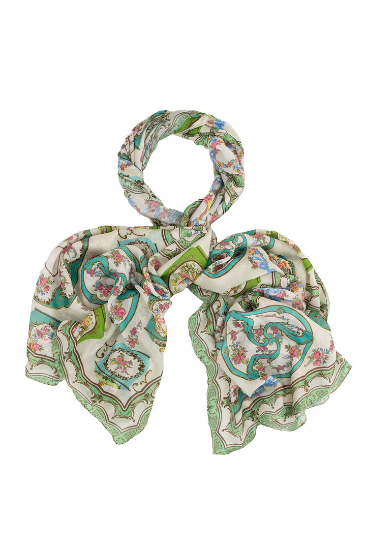 Afternoon Tea Green Scarf