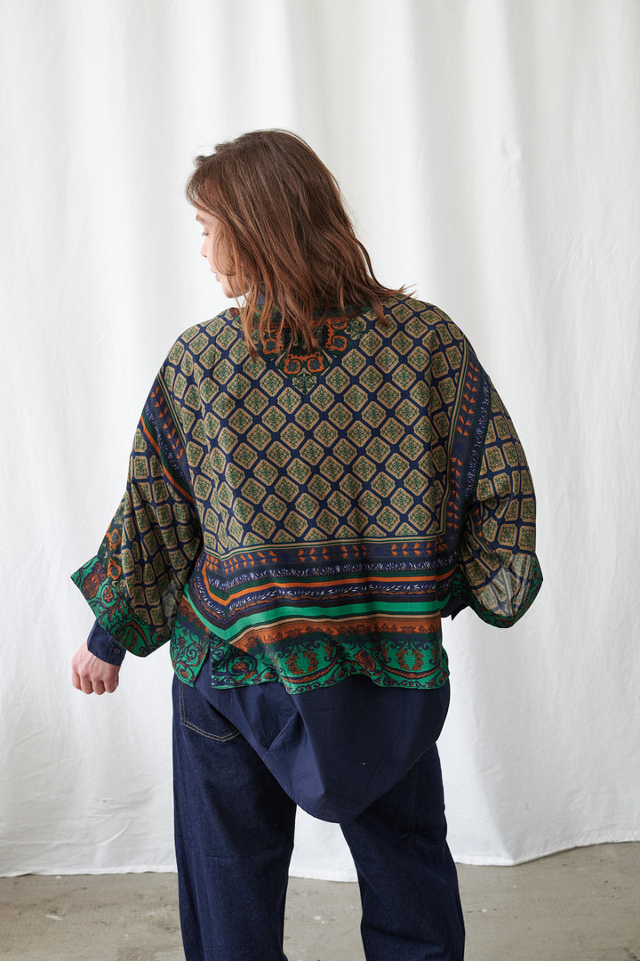 One Hundred Stars Amulet Emerald Kimono