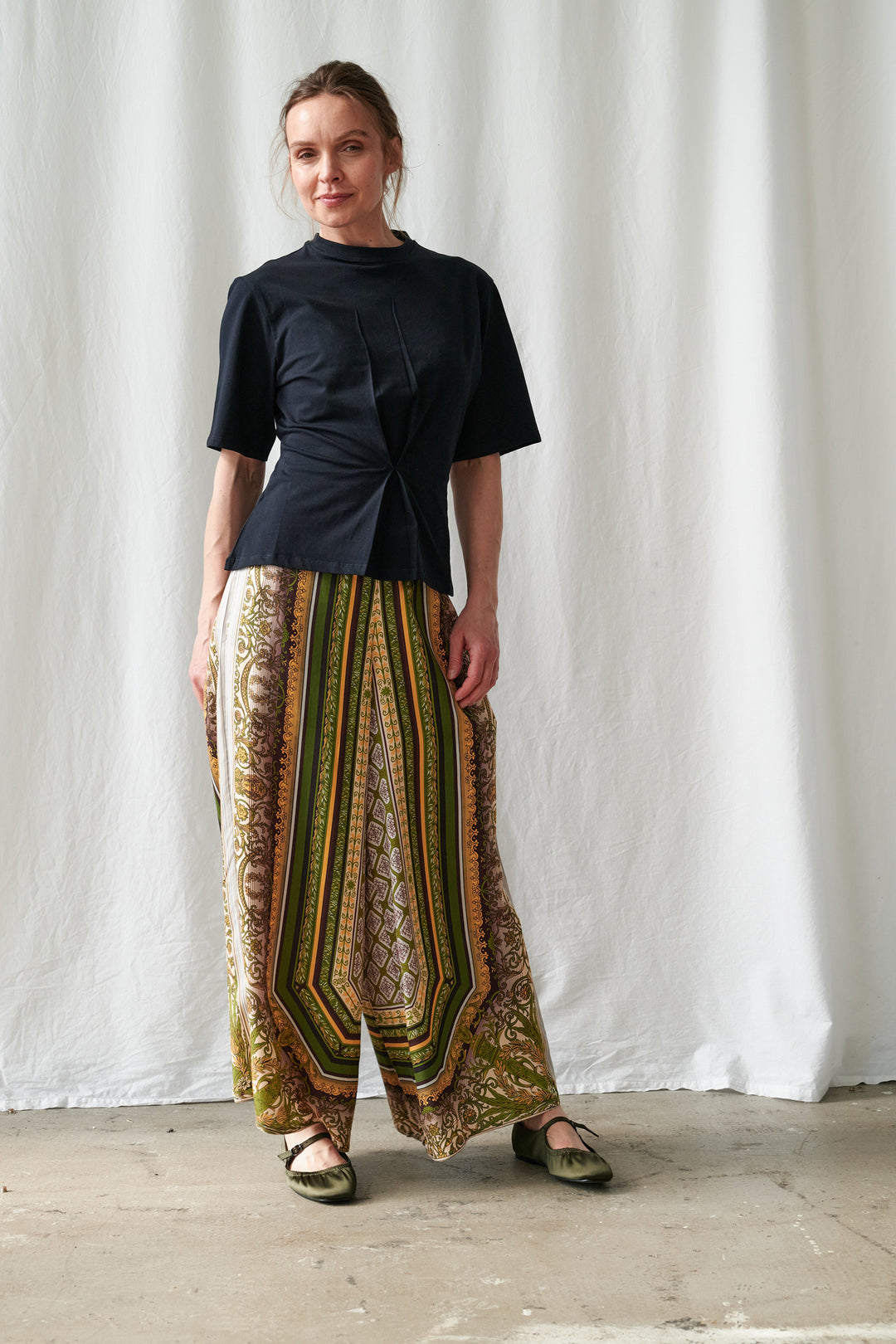 Amulet Green Palazzo Pants