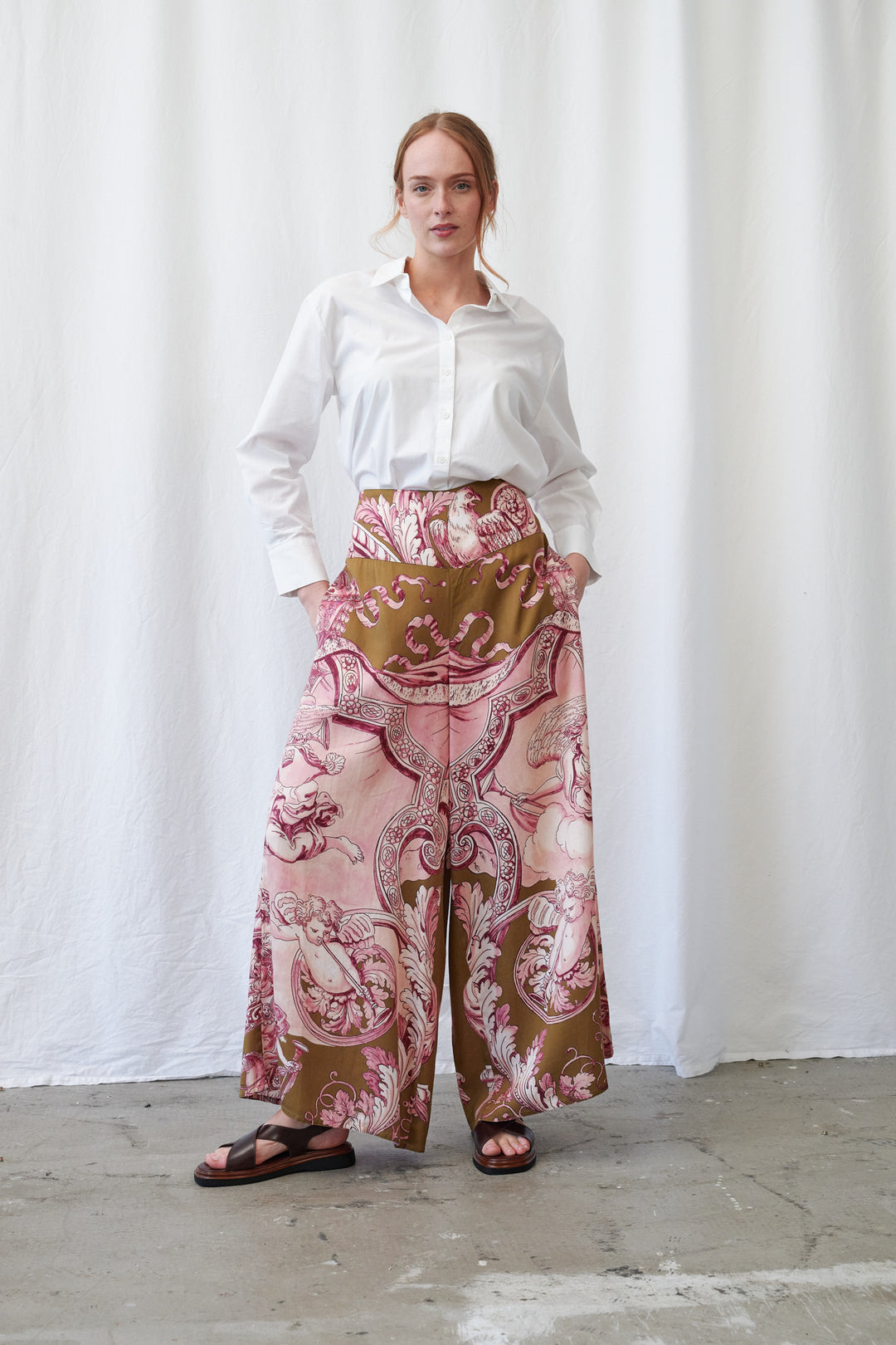 Pantalon palazzo Angels Olive