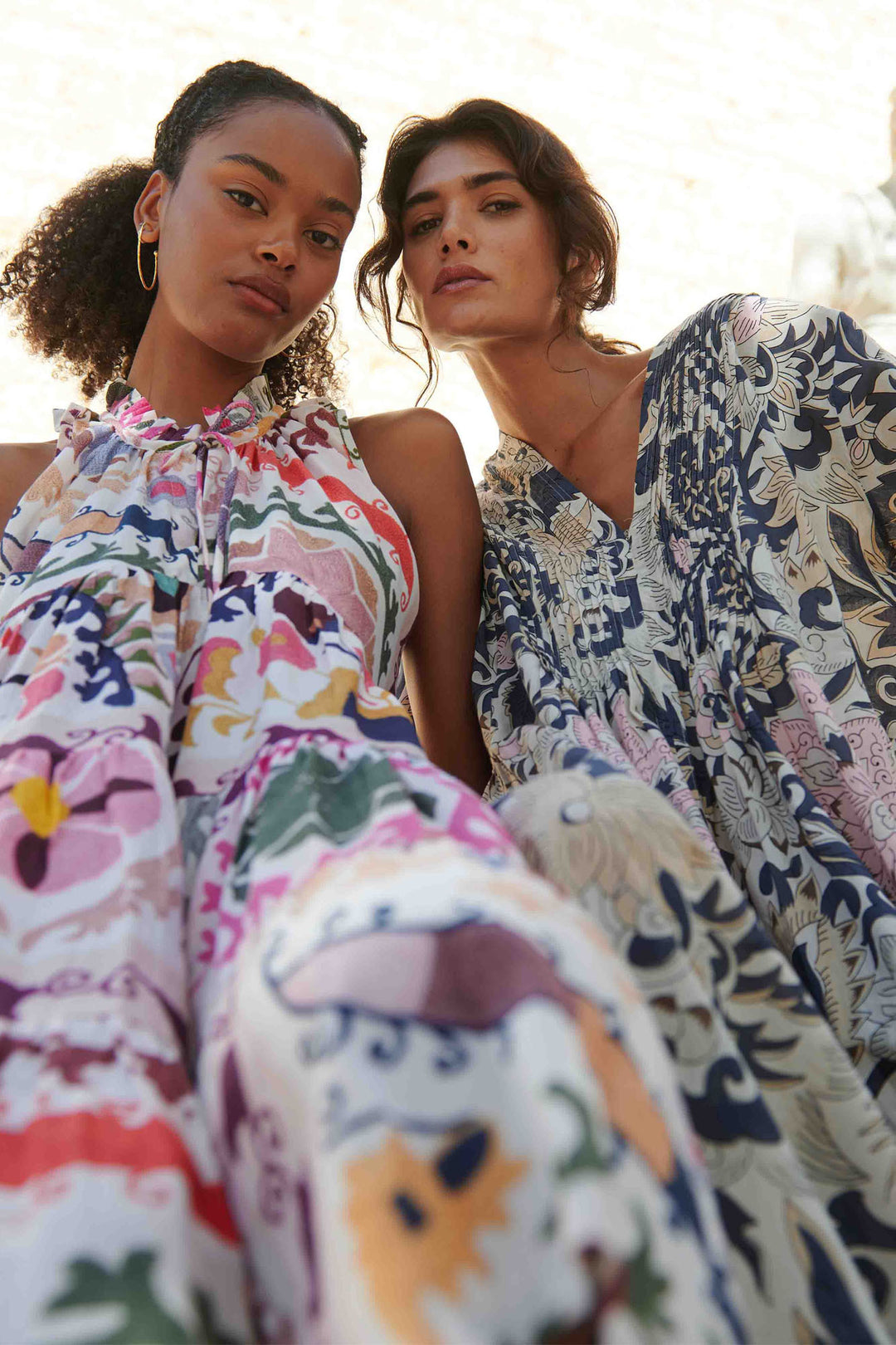 Block Taupe Pinch Pleat Dress