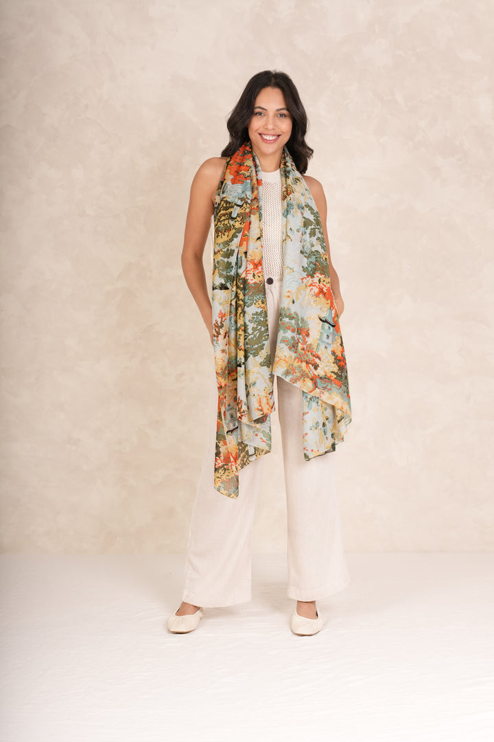 Bufanda China Tree Aqua