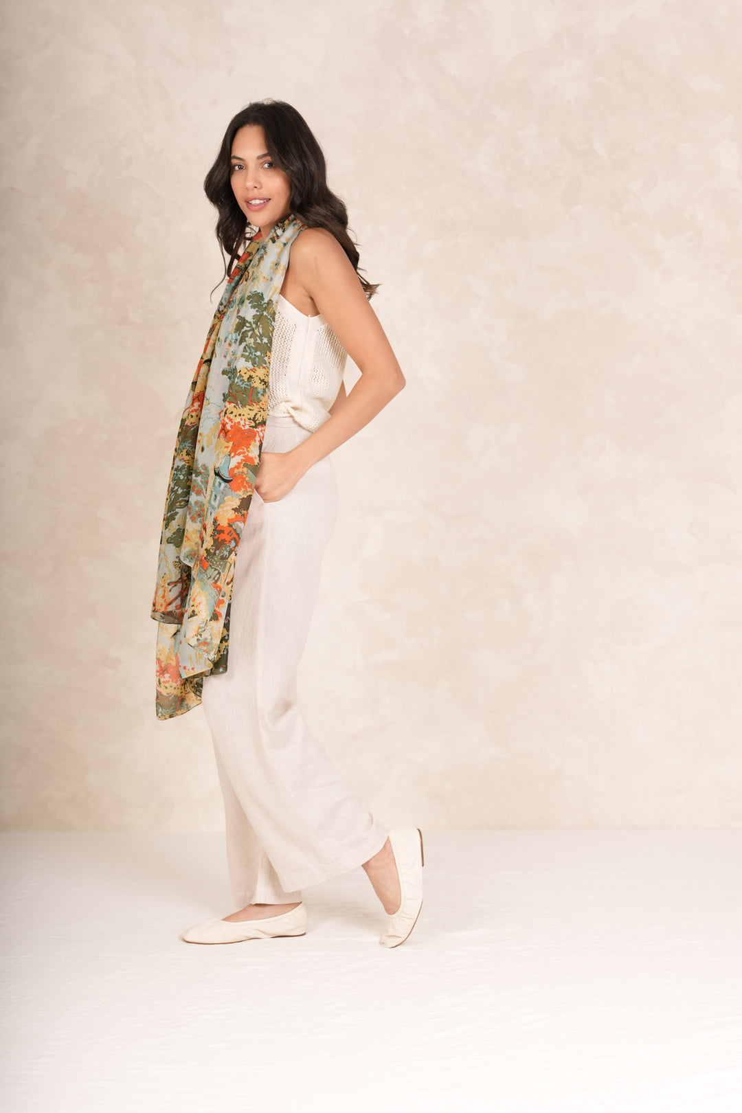 Bufanda China Tree Aqua