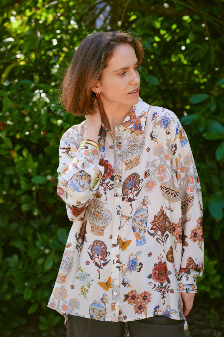 Cornucopia Ivory Oversized Shirt