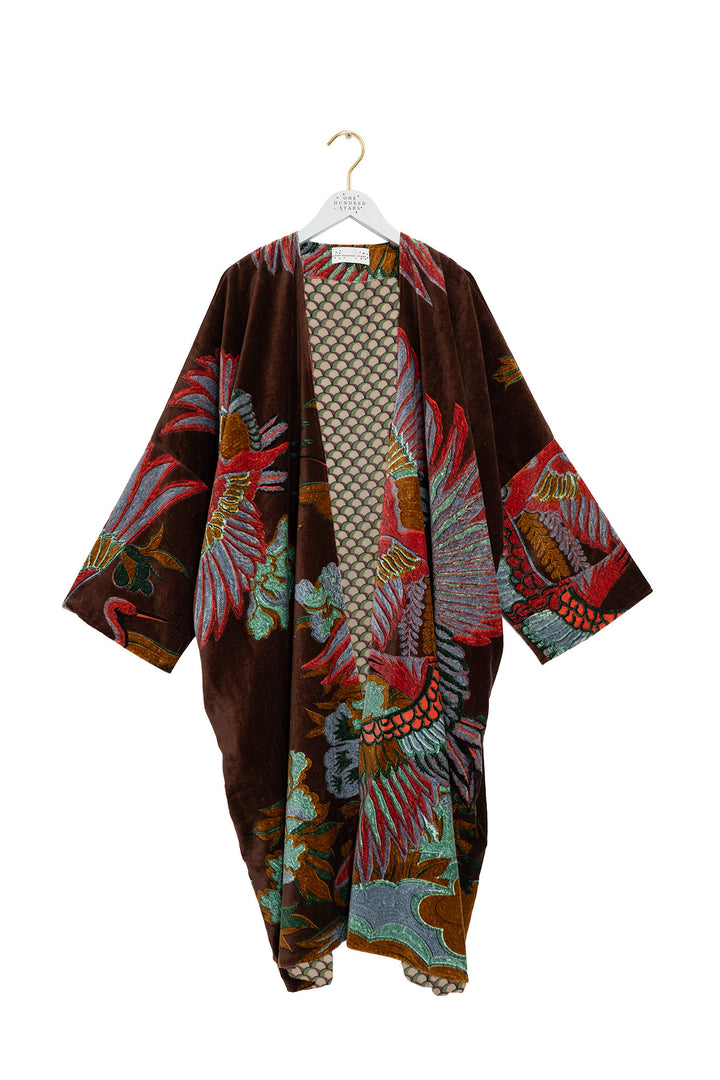 One Hundred Stars Crane Brown Velvet Grande