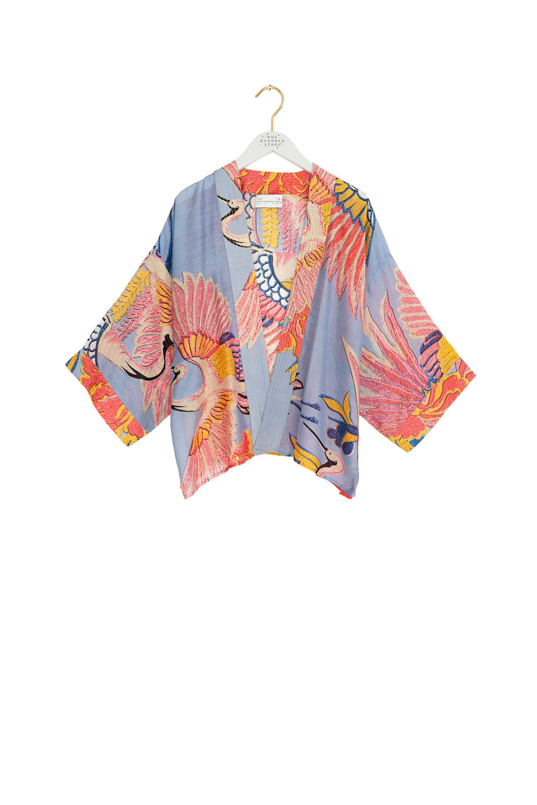 Crane Periwinkle Kimono