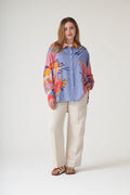 Crane Periwinkle Oversized Shirt