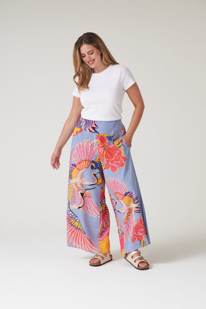 Crane Periwinkle Palazzo Pants