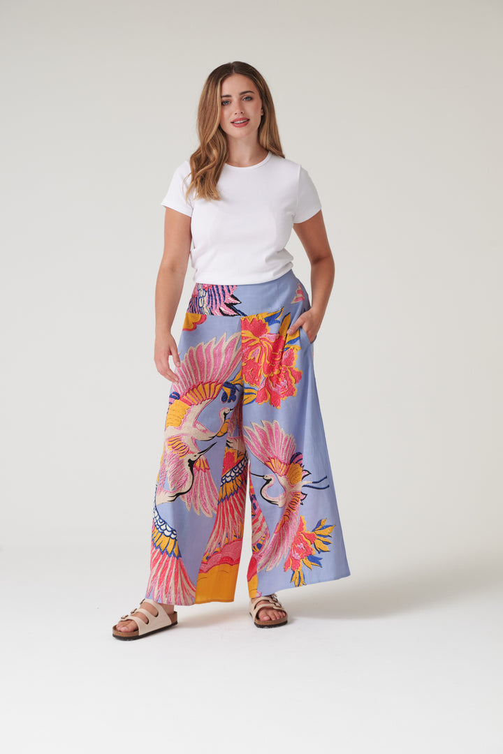 Crane Periwinkle Palazzo Pants