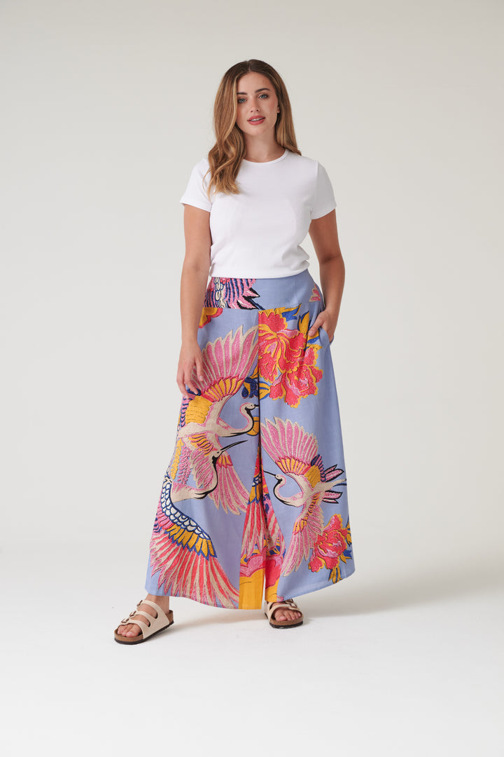 Crane Periwinkle Palazzo Pants