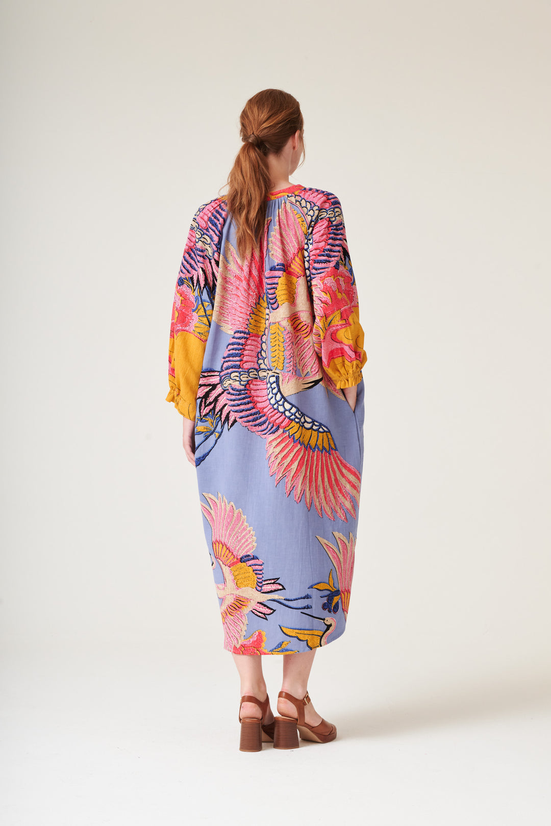 Crane Periwinkle Raglan Dress