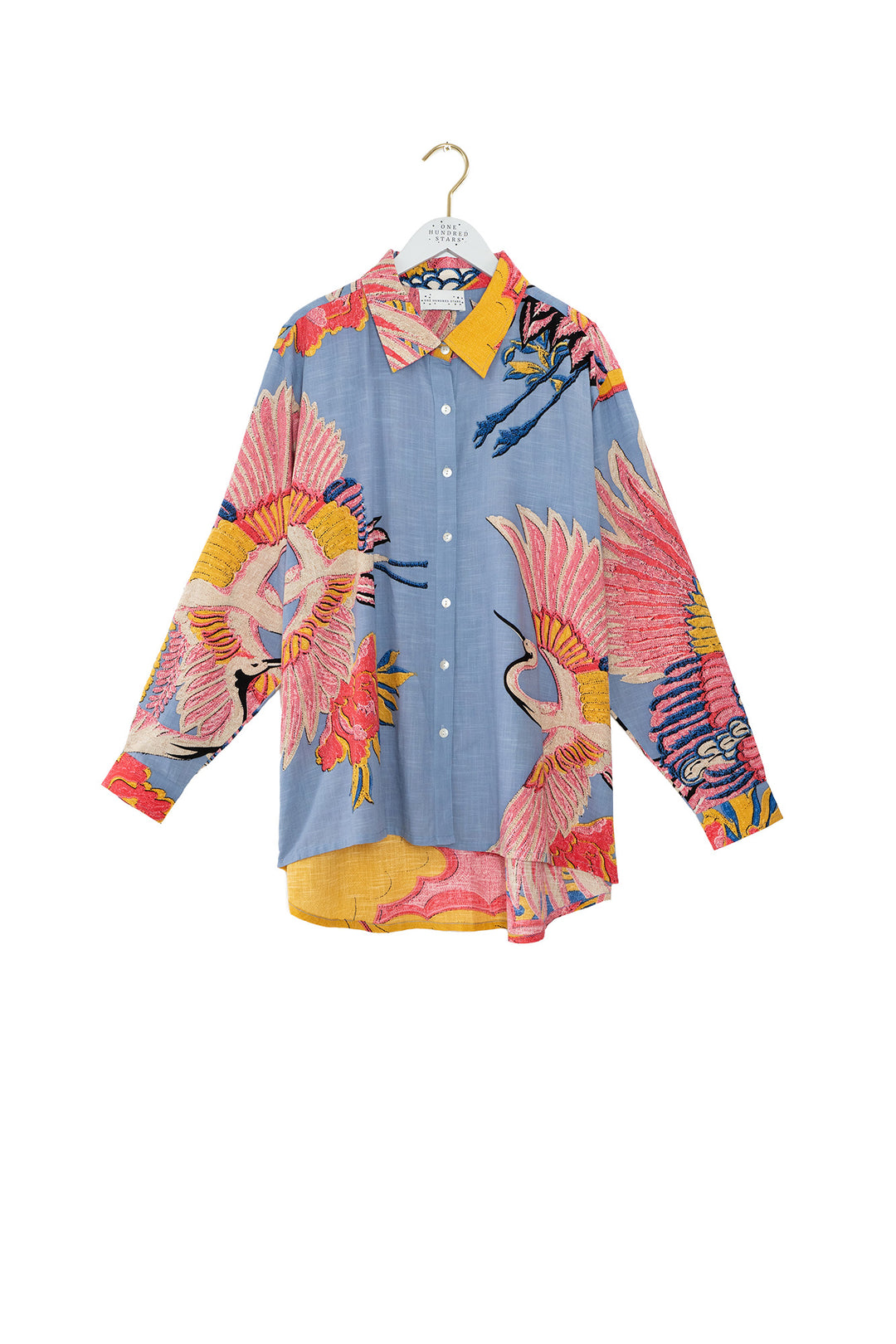 Crane Periwinkle Oversized Shirt