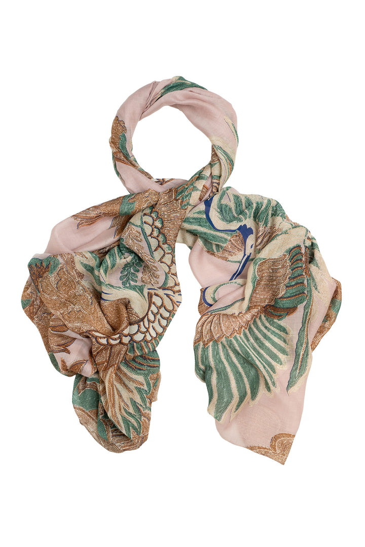 Crane Plaster Pink Scarf