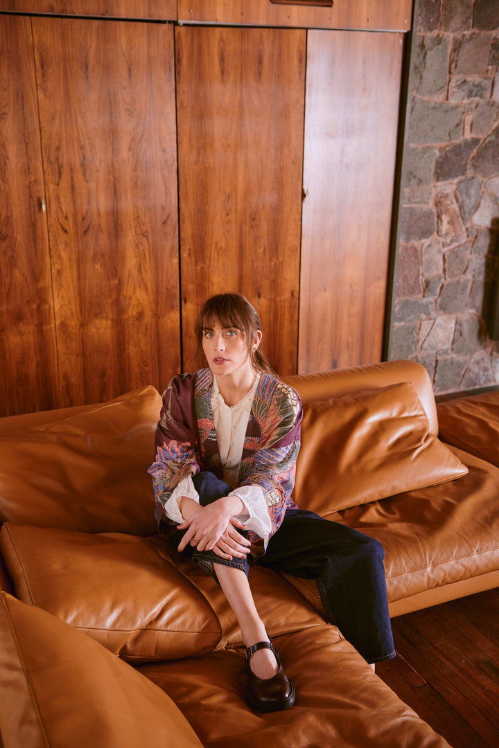 Crane Plum Kimono