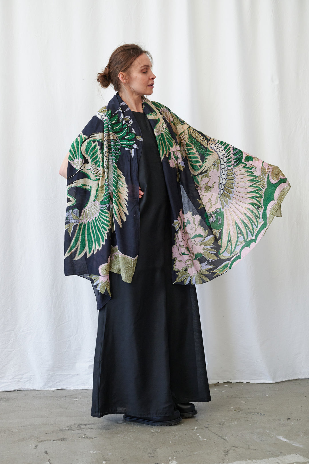 Crane Emerald Scarf