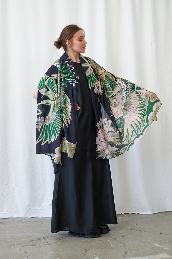 Crane Emerald Scarf