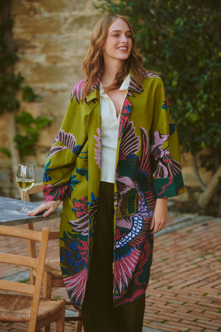 Crane Olive Artisan Coat