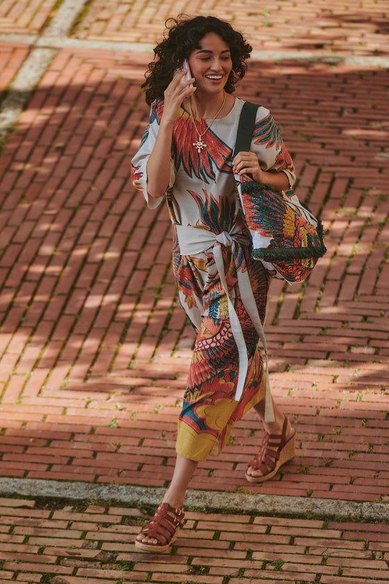 Crane Stone Obi Dress