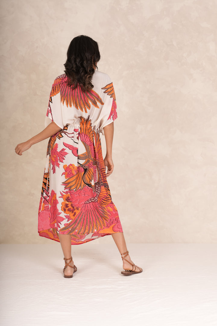 Robe à cordons écru Crane