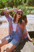 Crane Periwinkle Kimono