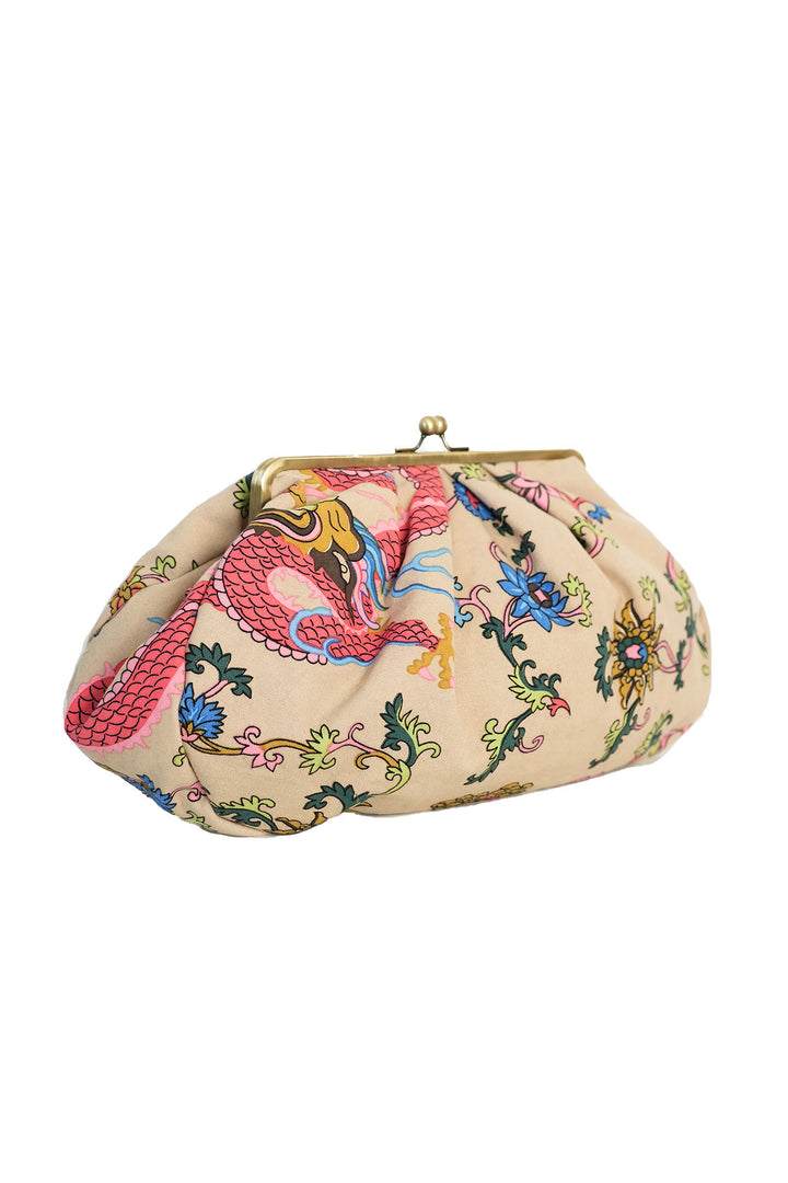 Dragon Sand Kiss Lock Clutch Bag