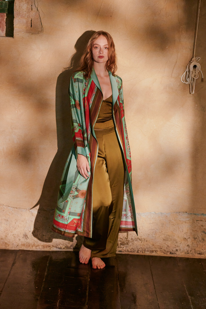 Robe Fleur de Lys Aqua