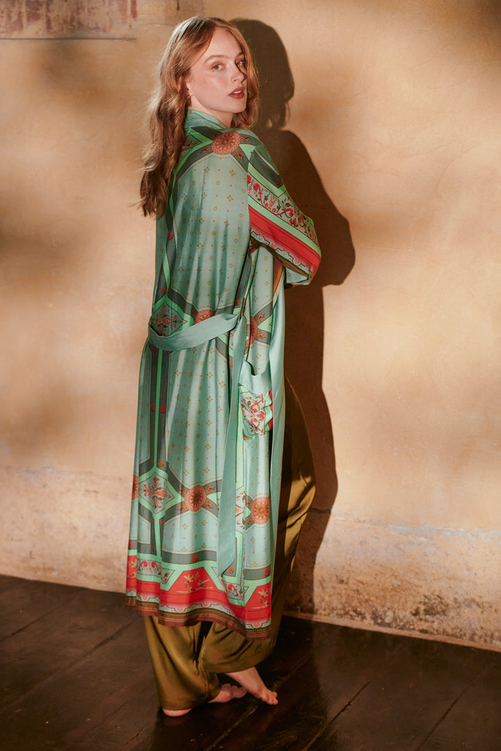 Robe Fleur de Lys Aqua