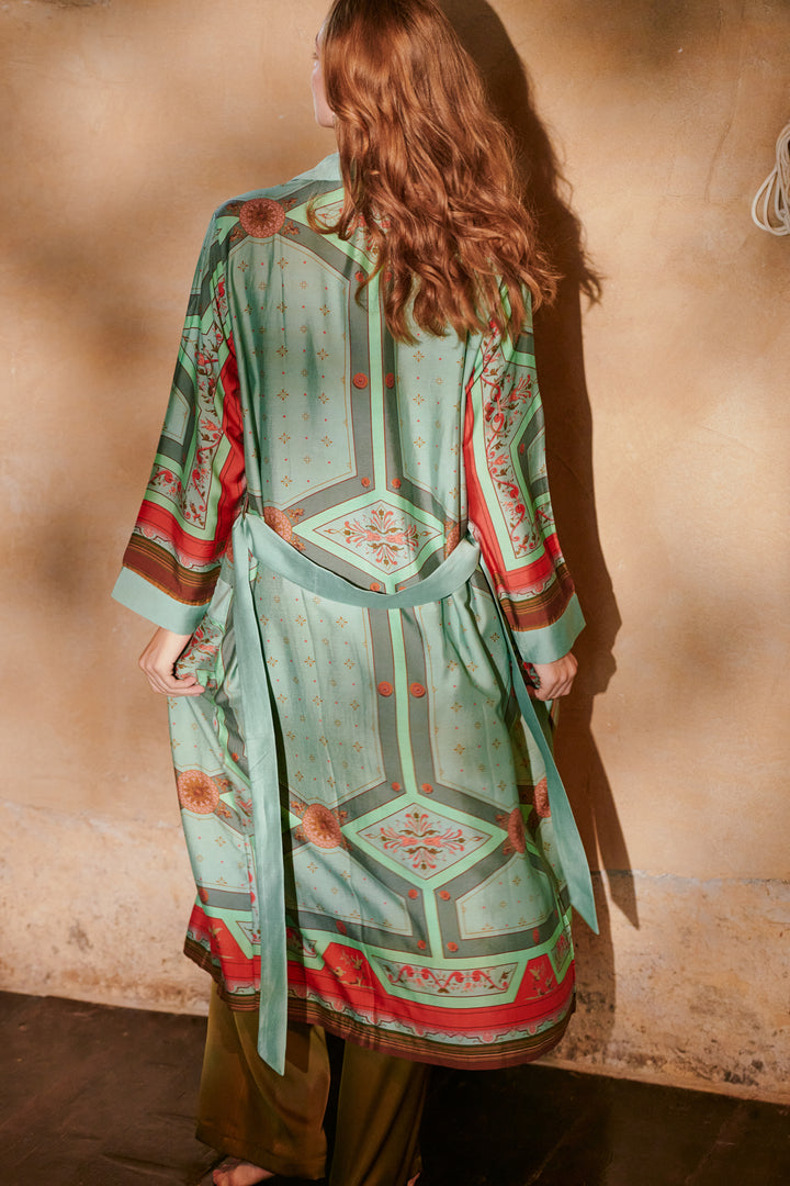Robe Fleur de Lys Aqua