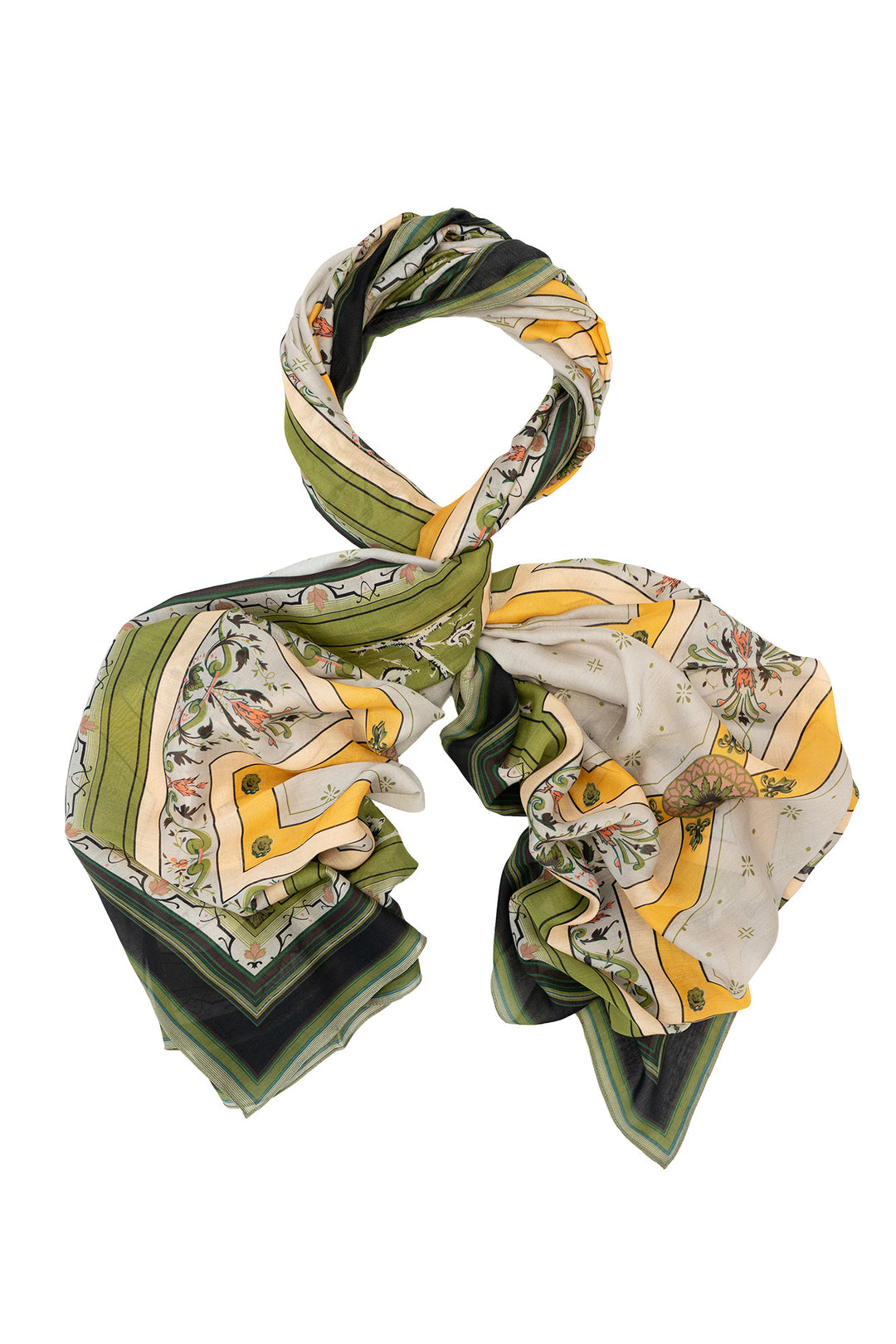 Écharpe dorée Fleur de Lys