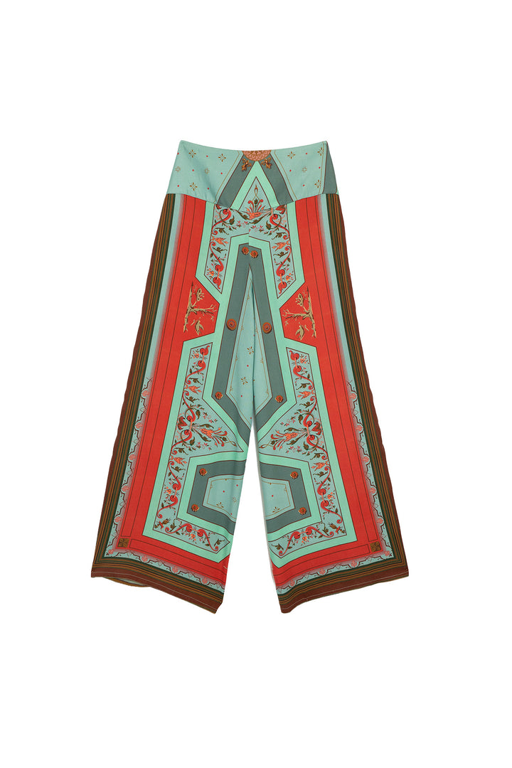 Pantalon Palazzo Aqua Fleur De Lys