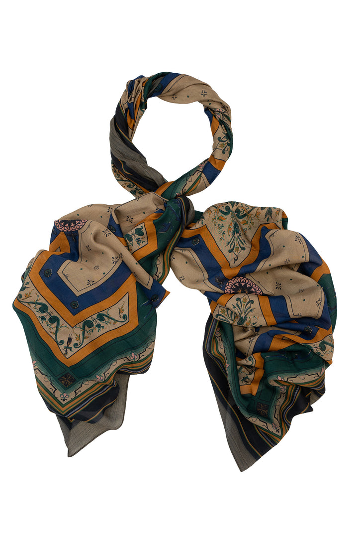 One Hundred Stars Fleur De Lys Sand Scarf