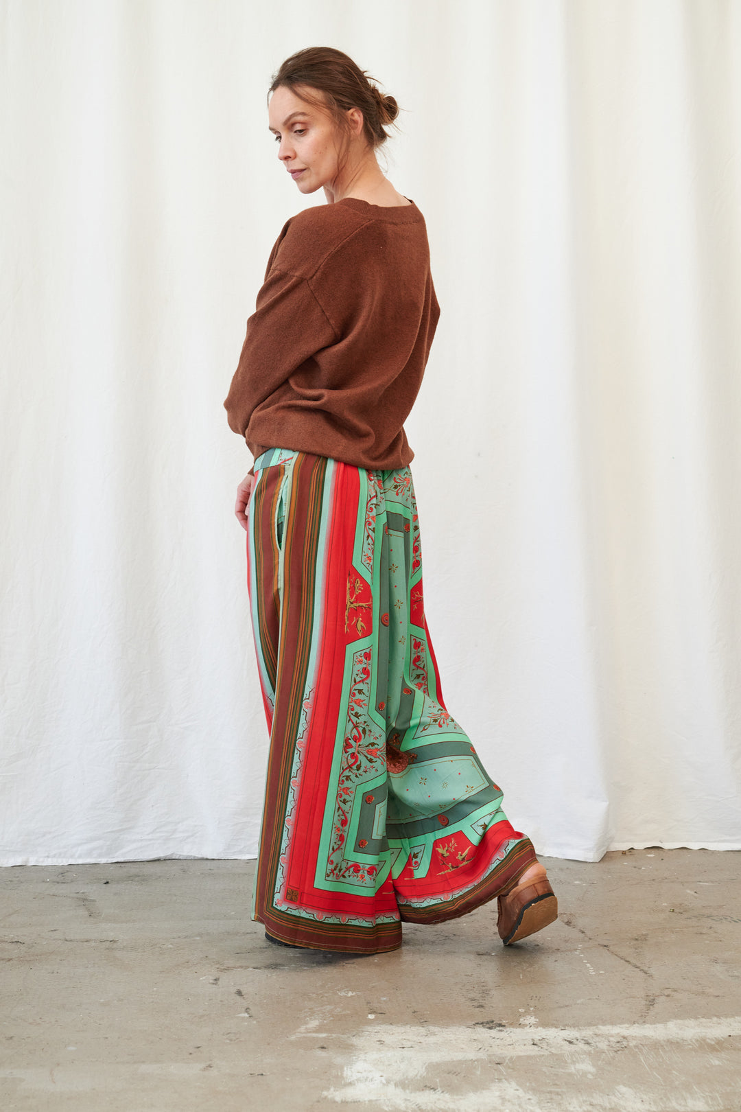 Pantalon Palazzo Aqua Fleur De Lys