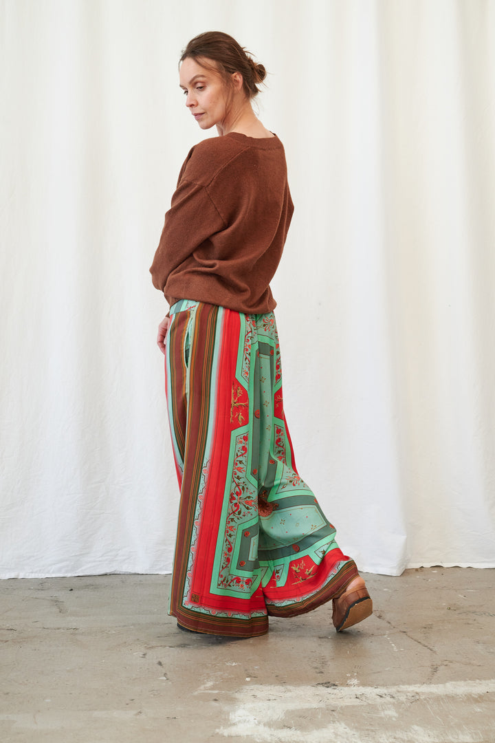 Pantalon Palazzo Aqua Fleur De Lys