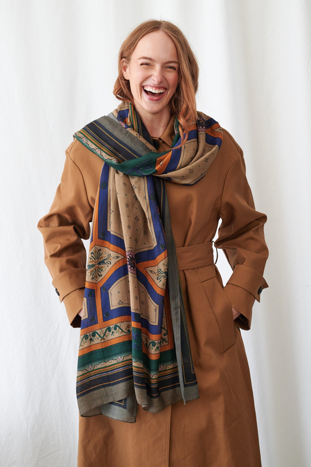 One Hundred Stars Fleur De Lys Sand Scarf