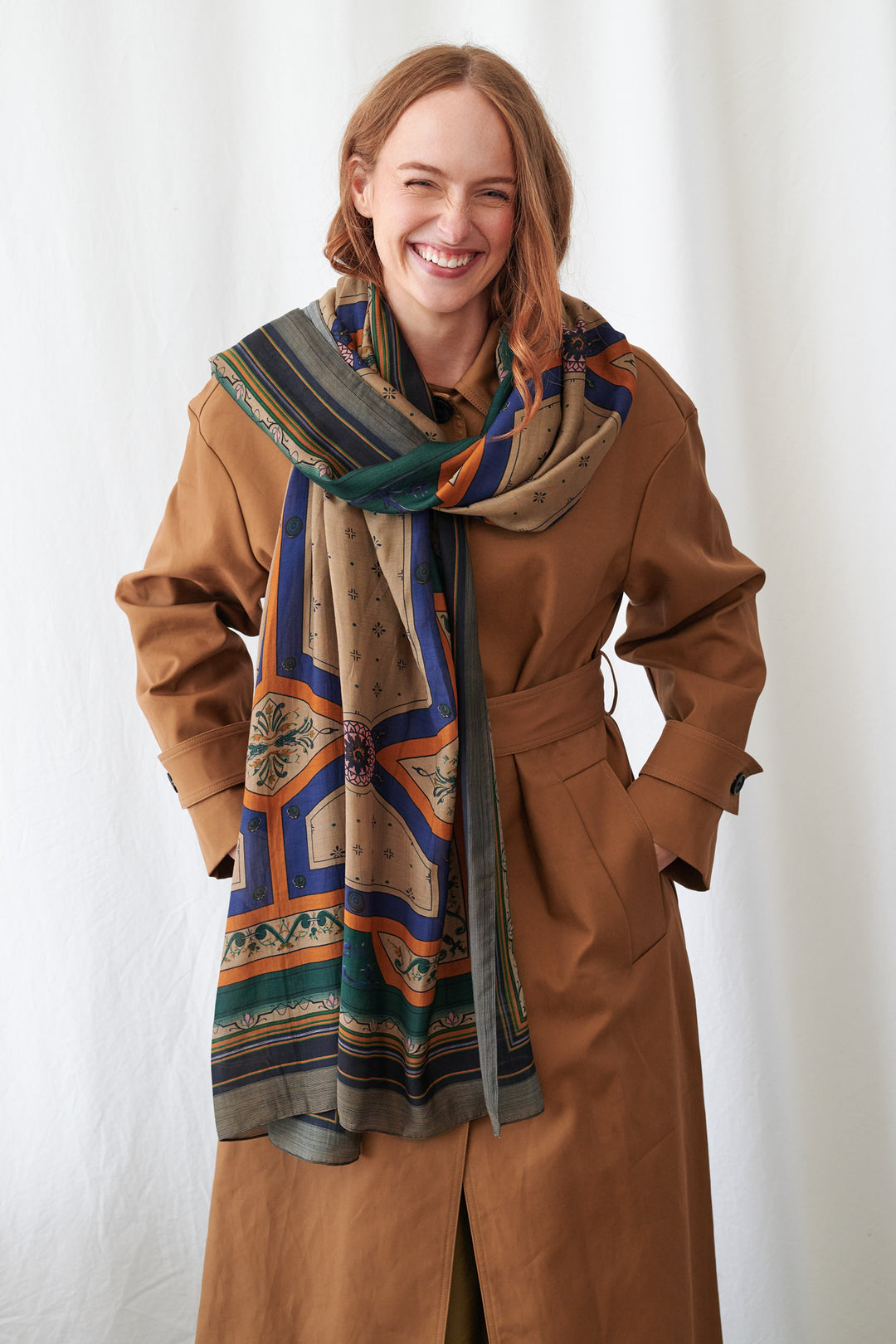 One Hundred Stars Fleur De Lys Sand Scarf