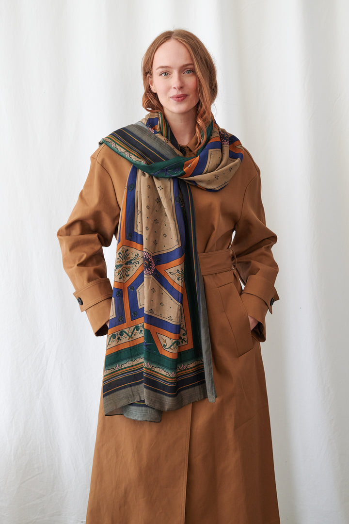 One Hundred Stars Fleur De Lys Sand Scarf