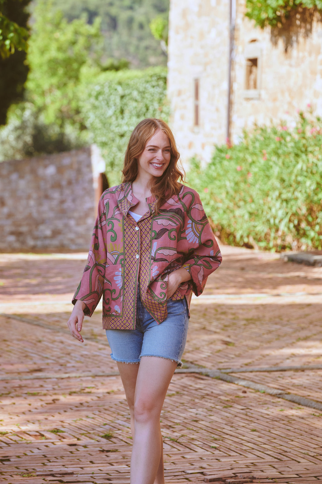 Giant Kantha Dusk Summer Jacket