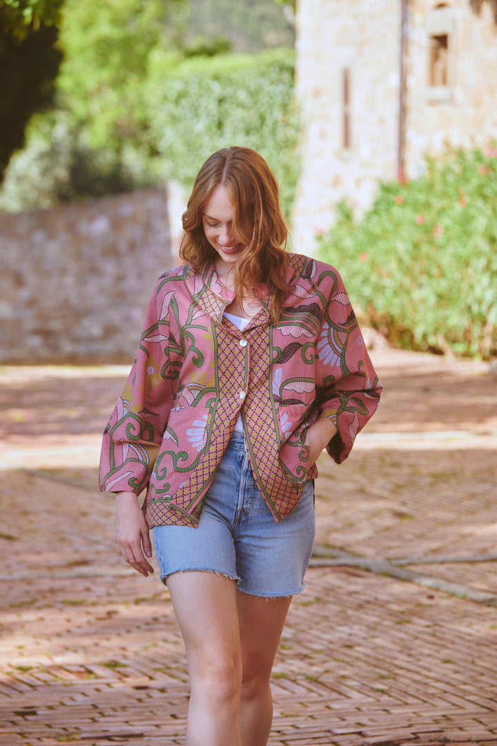 Giant Kantha Dusk Summer Jacket