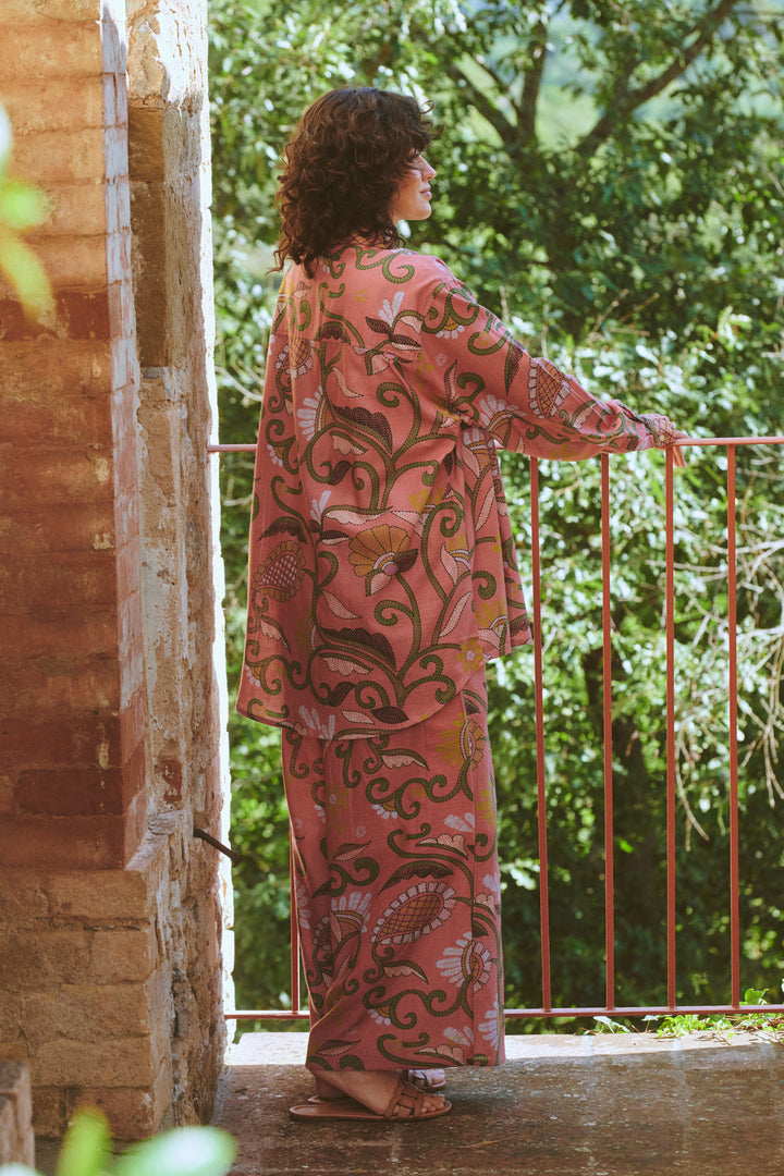 Giant Kantha Dusk Oversized Shirt