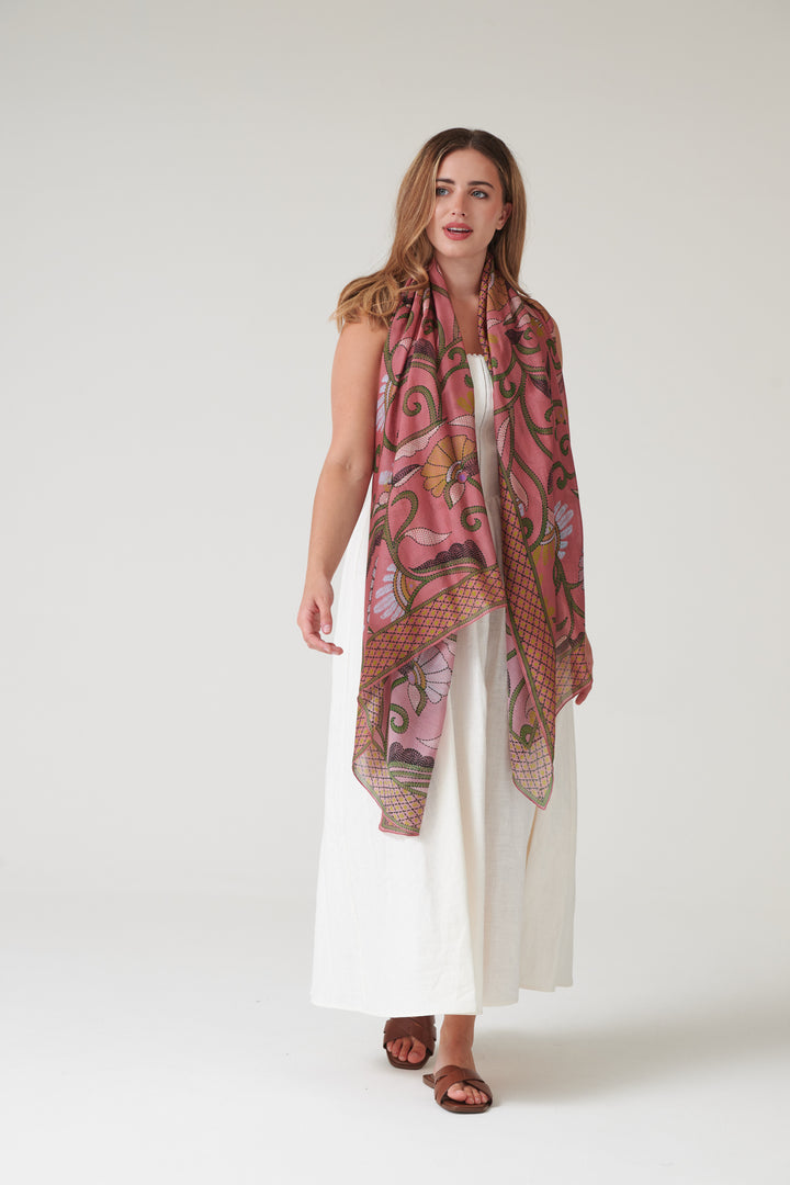 Giant Kantha Dusk Scarf