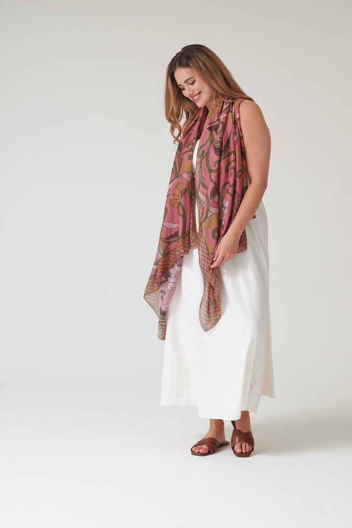 Giant Kantha Dusk Scarf