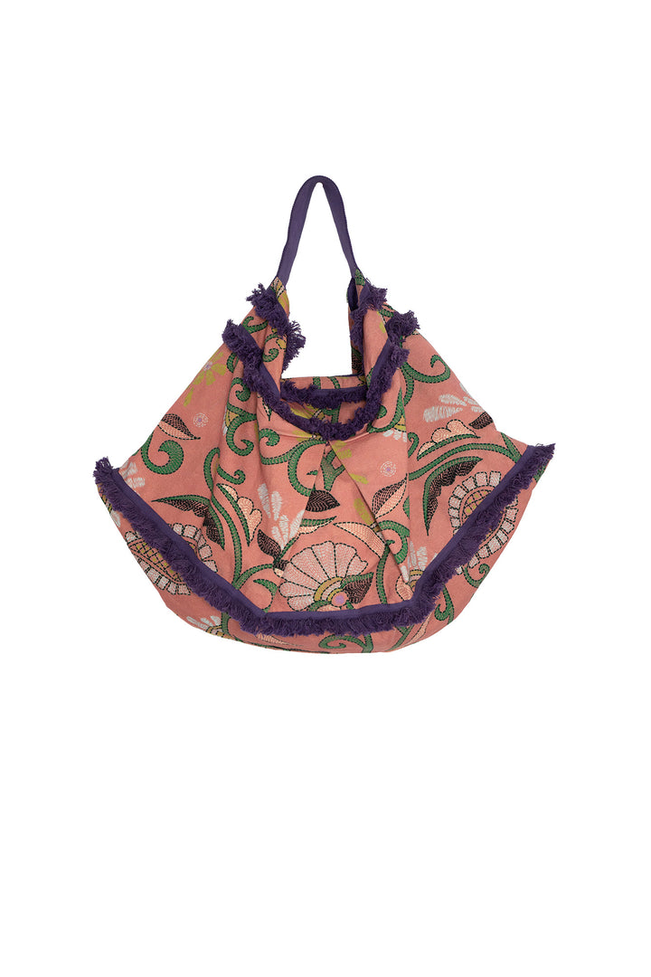 Giant Kantha Dusk Slouch Bag
