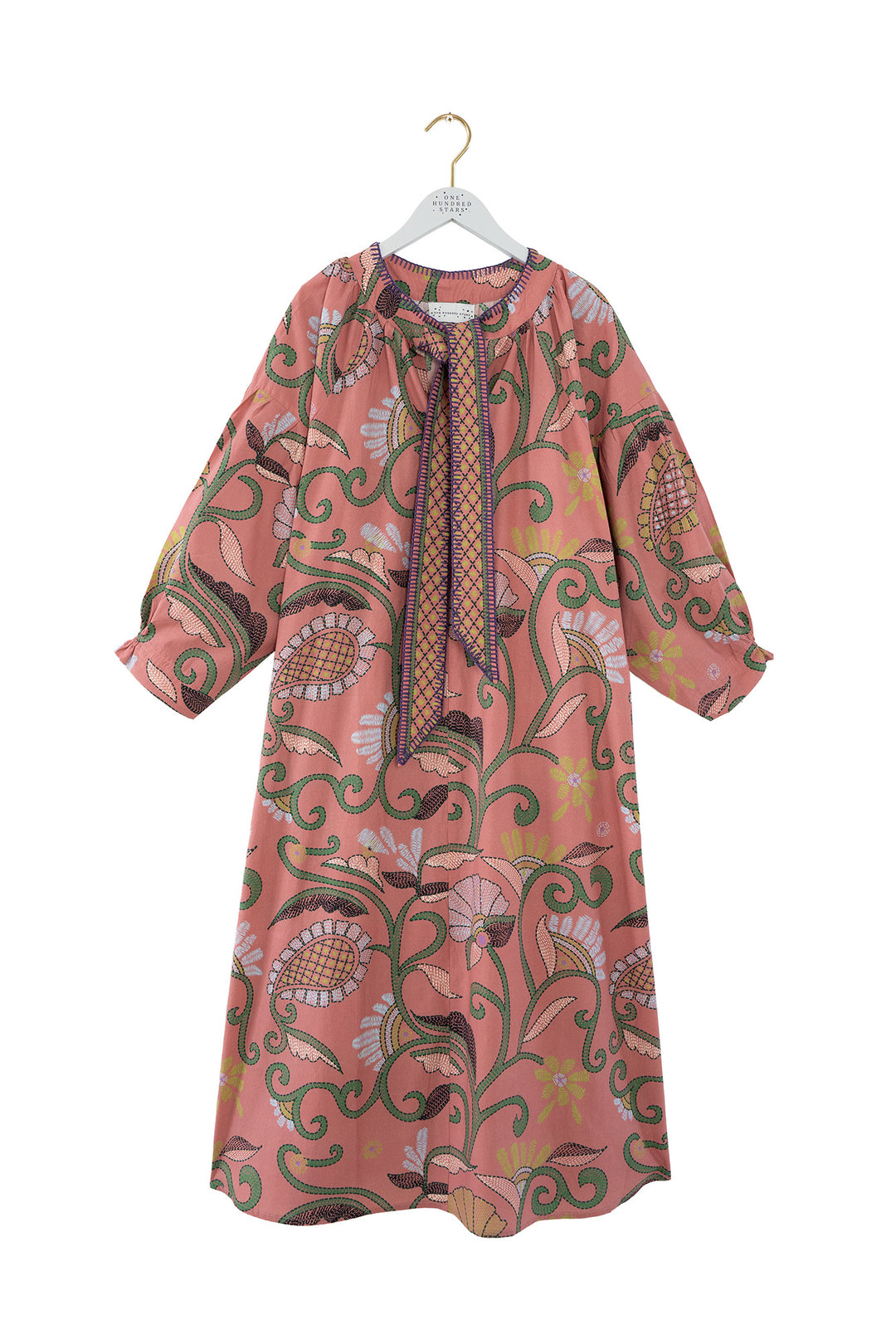 Giant Kantha Dusk Tie Dress