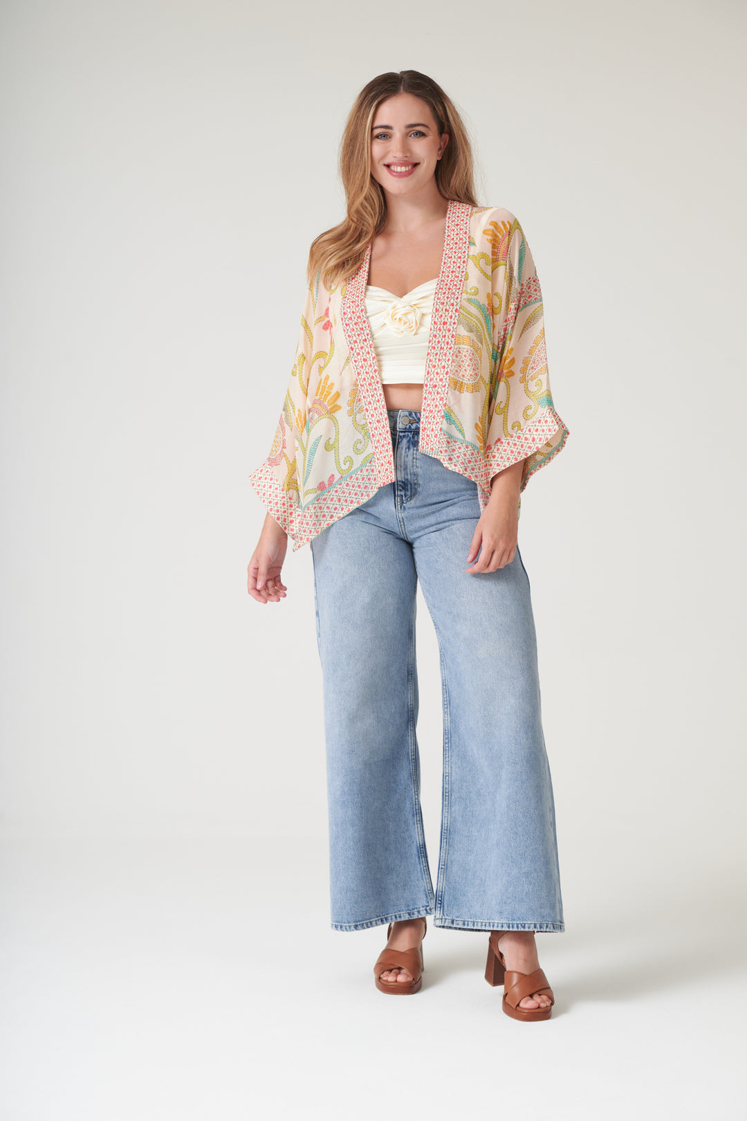 Giant Kantha Lime Kimono