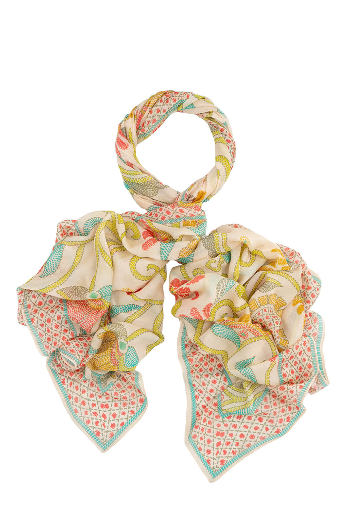 Giant Kantha Lime Scarf