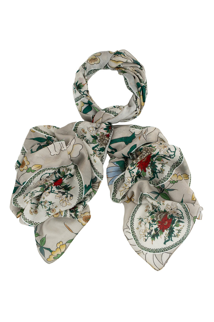 Magnolia Plates Putty Scarf