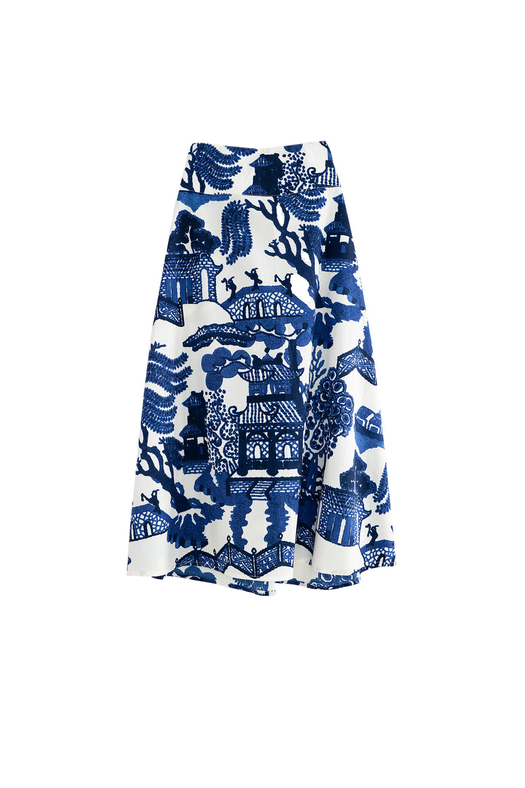 Giant Willow Blue A-line Maxi Skirt